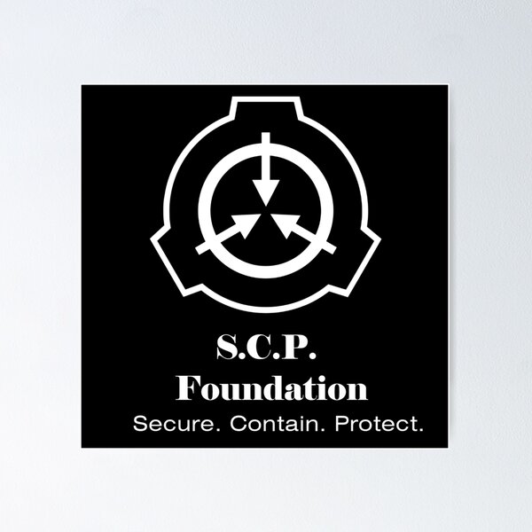 Scp Logo, SCP Foundation, Scp087, Symbol, Secure Copy, Paranormal,  Wikipedia Logo, Black And White transparent background PNG clipart