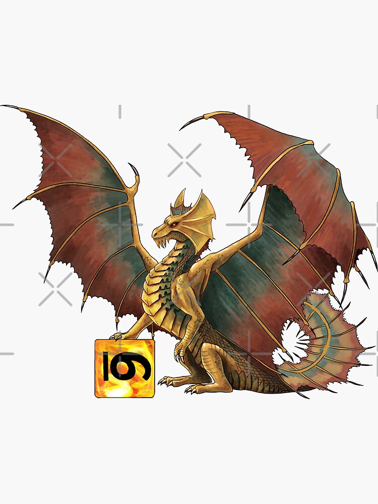 D&D Ancient Brass Dragon | Sticker