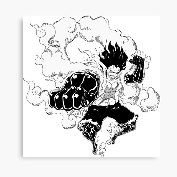 Luffy Gear 4 Canvas Prints Redbubble