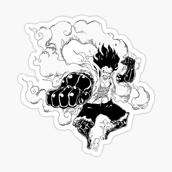 Luffy Gear Stickers For Sale Redbubble