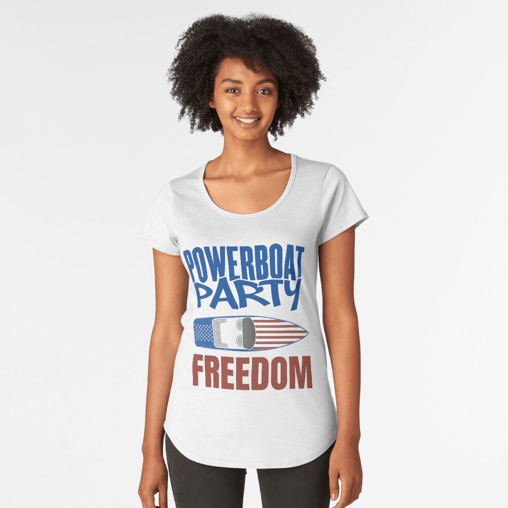 Item preview, Premium Scoop T-Shirt designed and sold by powerboatparty.