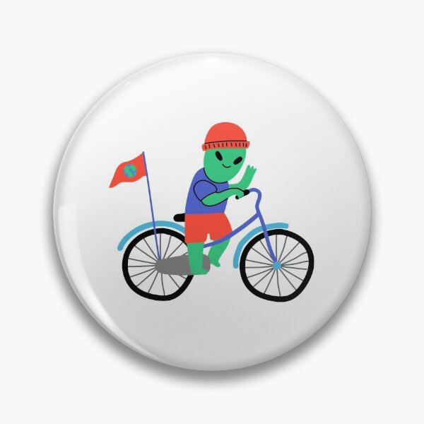 Item preview, Alien Biking - cartoon designed and sold by NoelNimmad.