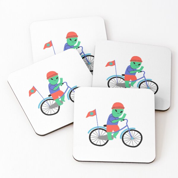 Item preview, Alien Biking - cartoon designed and sold by NoelNimmad.