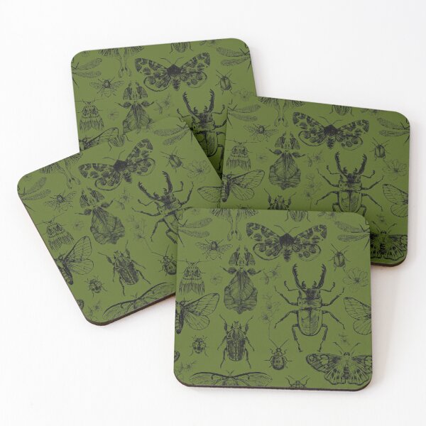 Item preview, Insect pattern. Grass Green. designed and sold by NhfOriginals.