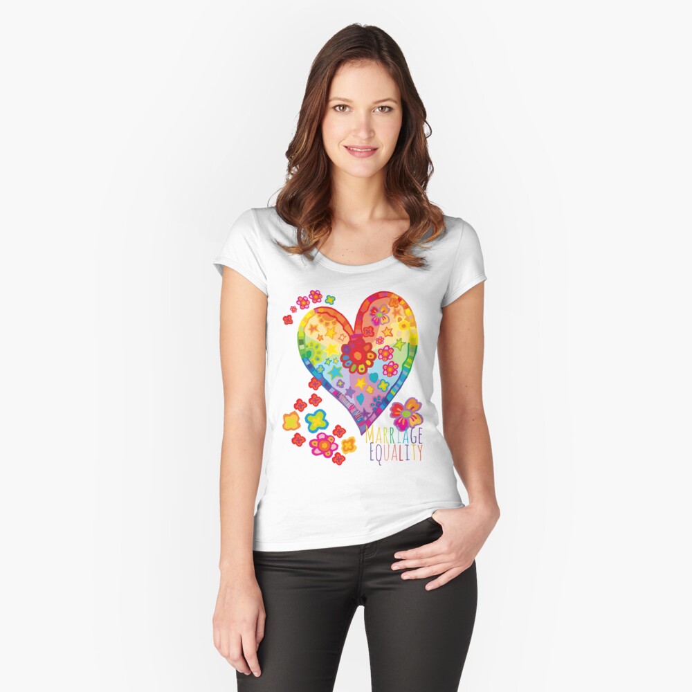 Marriage Equality - All You Need is Love Fitted Scoop T-Shirt