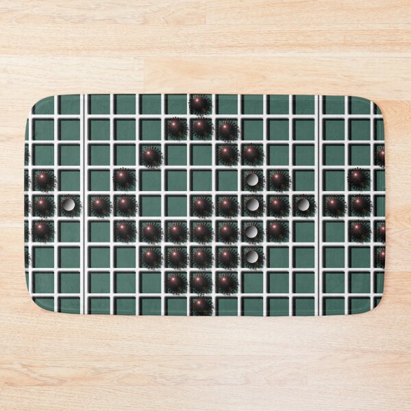 Item preview, Grid, squares, corona, sphere, (325) (black, white,) decorative, digital, colorful, abstract, designed and sold by Paszkan.