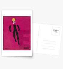 Element Lad - Superhero Minimalist Alphabet Print Art Postcards