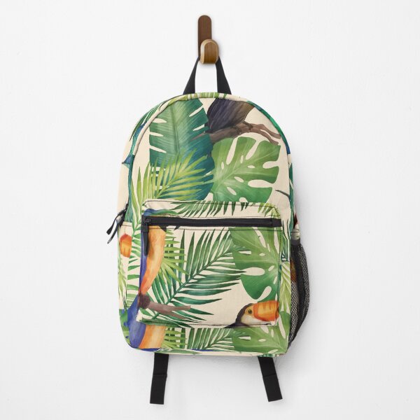 Item preview, Tropical design with birds tucan hummingbirds and parrots designed and sold by MyPriond.
