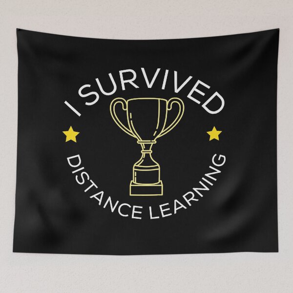 Item preview, Minimalist I survived distance learning - Logo Style designed and sold by PincGeneral.