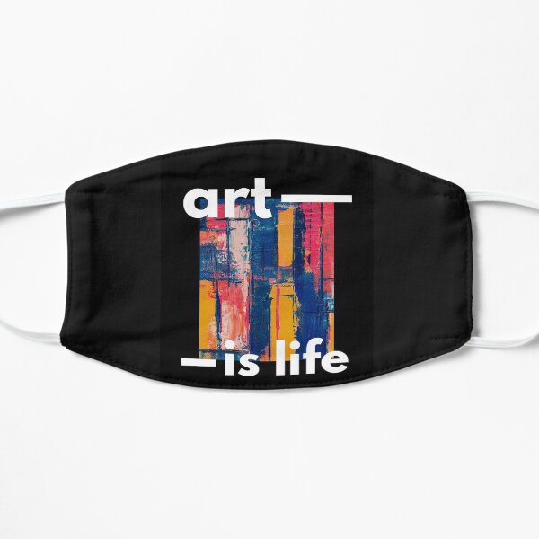 art is life creatives mind Flat Mask