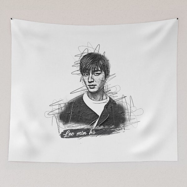 Item preview, Lee Min Ho Abstract Sketch Art, Lee Min Ho designed and sold by graphic-genie.