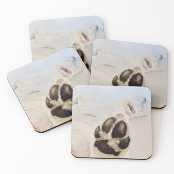 Item preview, Say hi, dog paw. sweet white dog. designed and sold by Jonnekesart.