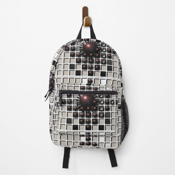 Item preview, Grid, squares, corona, sphere, (332) (black, white,) decorative, digital, colorful, abstract, designed and sold by Paszkan.