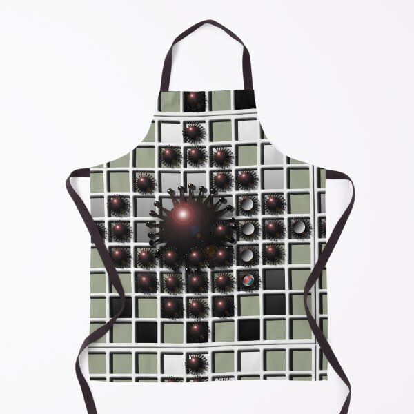 Item preview, Grid, squares, corona, sphere, (332) (black, white,) decorative, digital, colorful, abstract, designed and sold by Paszkan.