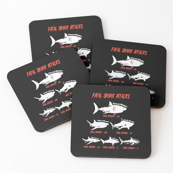Item preview, Fatal Shark Attacks Types Species Ocean Fish Lover Gift designed and sold by TheAplus.