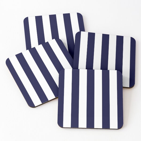 Item preview, Classic Navy Blue And White Stripes designed and sold by rewstudio.