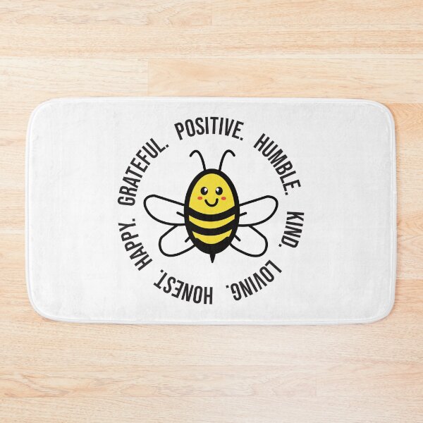 Item preview, Bee Positive. Bee Happy. | Bees puns designed and sold by Petra Becker.