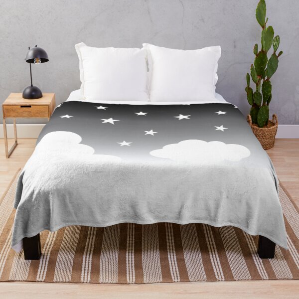 Item preview, Clouds | Stars | Gradient | White Black designed and sold by Wintre2.