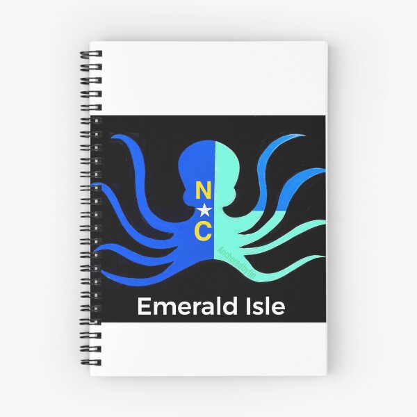 Item preview, NC flag Octopus Emerald Isle NC  designed and sold by barryknauff.