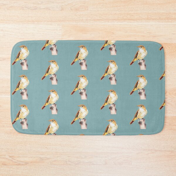 Item preview, Nightingale Songbird on blue designed and sold by IslesArt.