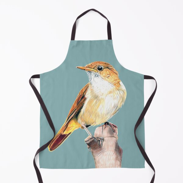 Item preview, Nightingale Songbird on blue designed and sold by IslesArt.