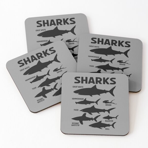 Item preview, Shark Lengths Sizes Types Species Ocean Fish Lover Gift designed and sold by TheAplus.