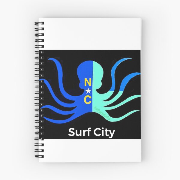 Item preview, NC flag Octopus Surf City  NC  designed and sold by barryknauff.