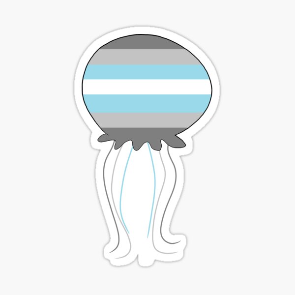 Demi boy Jellyfish Sticker