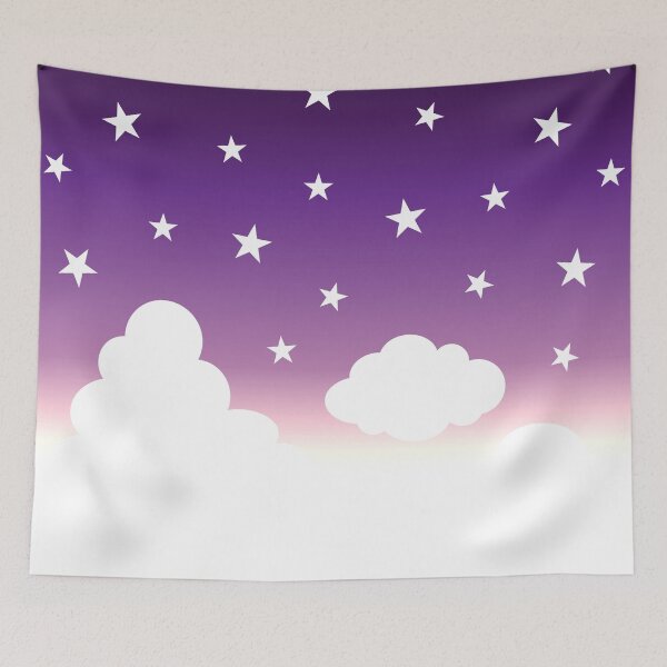 Item preview, Clouds | Stars | Gradient | White Purple Yellow designed and sold by Wintre2.