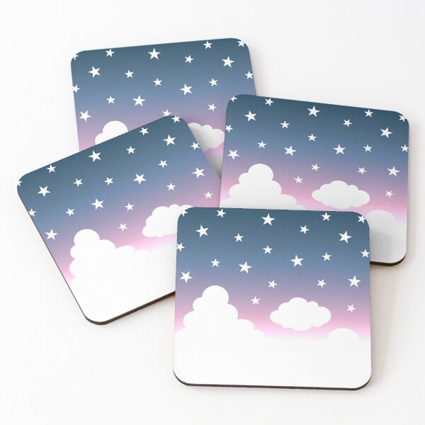 Item preview, Clouds | Stars | Gradient | White Blue Pink designed and sold by Wintre2.