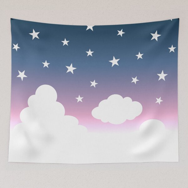 Item preview, Clouds | Stars | Gradient | White Blue Pink designed and sold by Wintre2.
