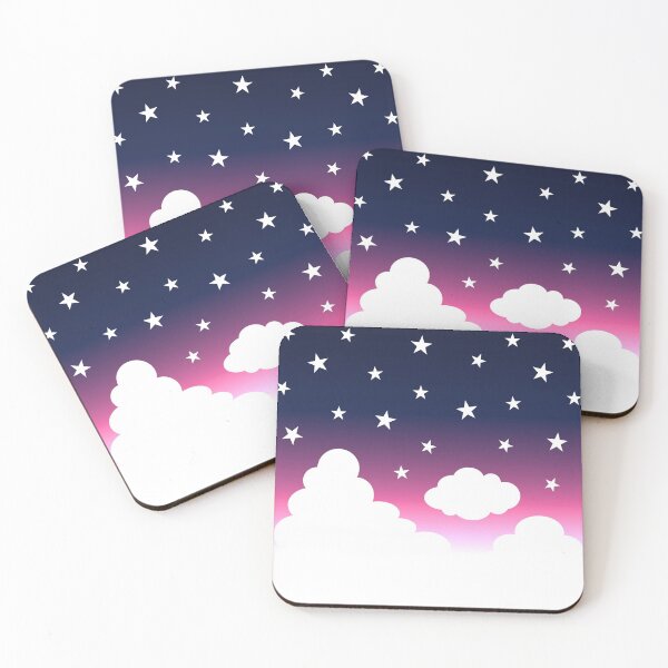 Item preview, Clouds | Stars | Gradient | White Blue Pink | Dark designed and sold by Wintre2.