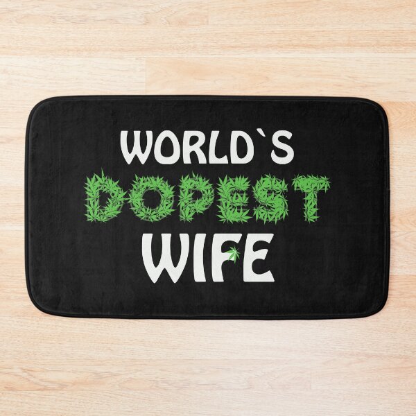 Item preview, Worlds Dopest Wife Cannabis Marihuana Ganja Pot Stoner Spouse Bride Gift designed and sold by TheAplus.