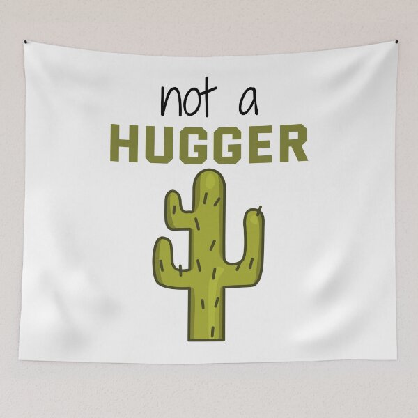 Item preview, not a hugger funny vintage cactus quote for introverts designed and sold by mikrocosmox.