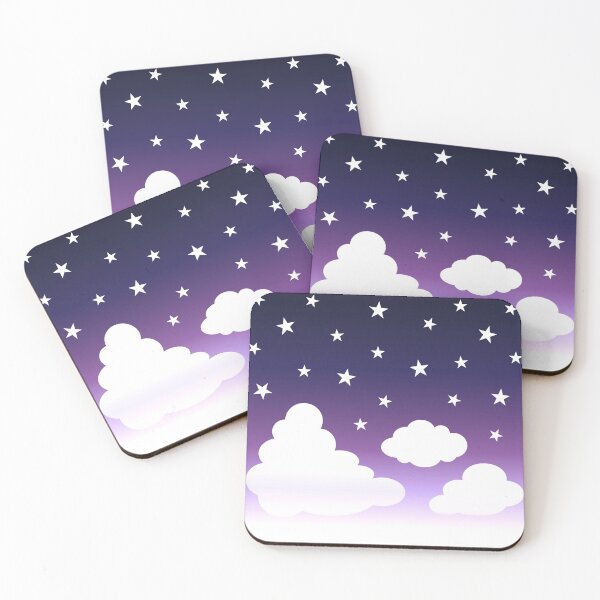 Item preview, Clouds | Stars | Gradient | White Blue Purple | Dark designed and sold by Wintre2.