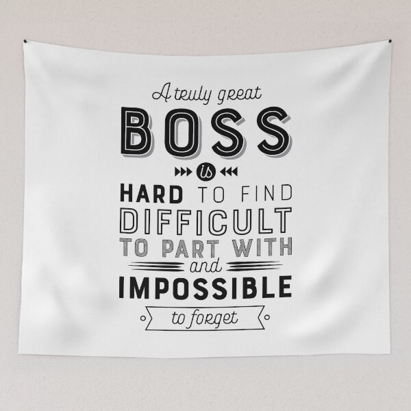 Item preview, A Truly Great Boss is Hard to Find Difficult to Part with and Impossible to Forget – Boss Gift Quote designed and sold by GraphicBicycle.