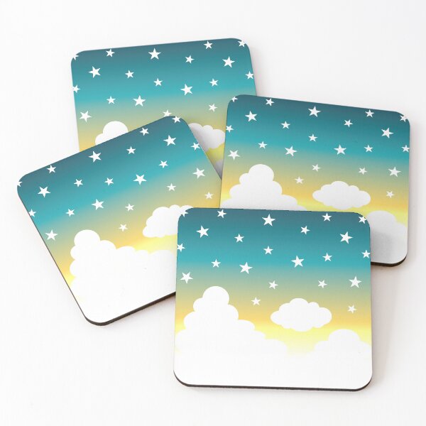 Item preview, Clouds | Stars | Gradient | White Blue Yellow designed and sold by Wintre2.