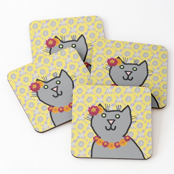 Item preview, Marigold the Floral Cat designed and sold by ellenhenry.