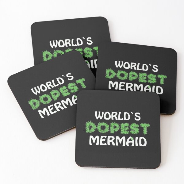 Item preview, Worlds Dopest Mermaid Cannabis Marihuana Ganja Pot Stoner Seamaid Siren Gift designed and sold by TheAplus.