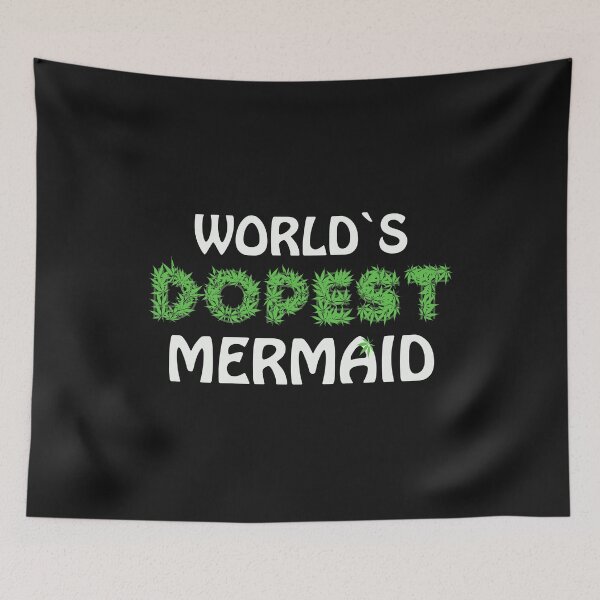 Item preview, Worlds Dopest Mermaid Cannabis Marihuana Ganja Pot Stoner Seamaid Siren Gift designed and sold by TheAplus.