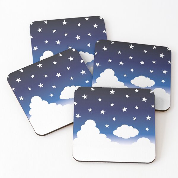 Item preview, Clouds | Stars | Gradient | White Blue Yellow | Dark designed and sold by Wintre2.