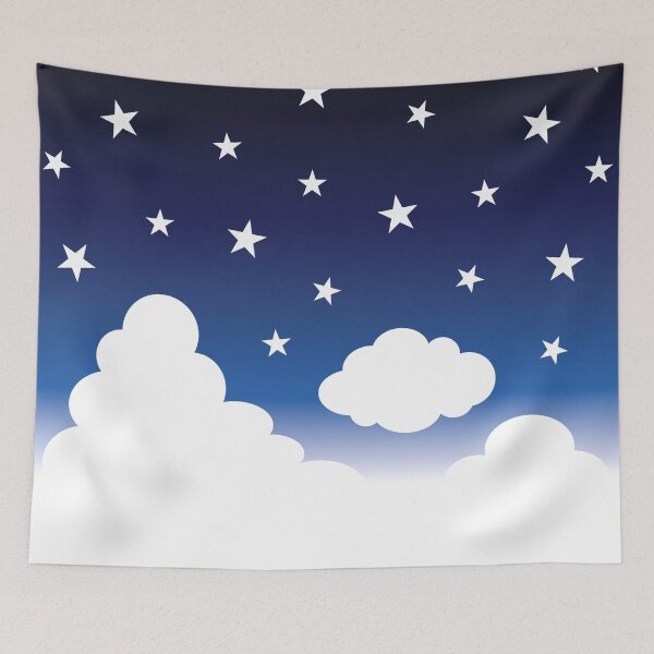Item preview, Clouds | Stars | Gradient | White Blue Yellow | Dark designed and sold by Wintre2.