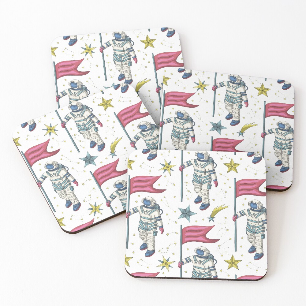 Aperçu de l'œuvre Dessous de verre (lot de 4) créée et vendue par Patternsonly.