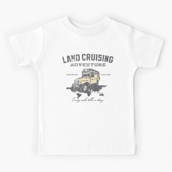 Every Mile Tells a Story - grey print Kids T-Shirt