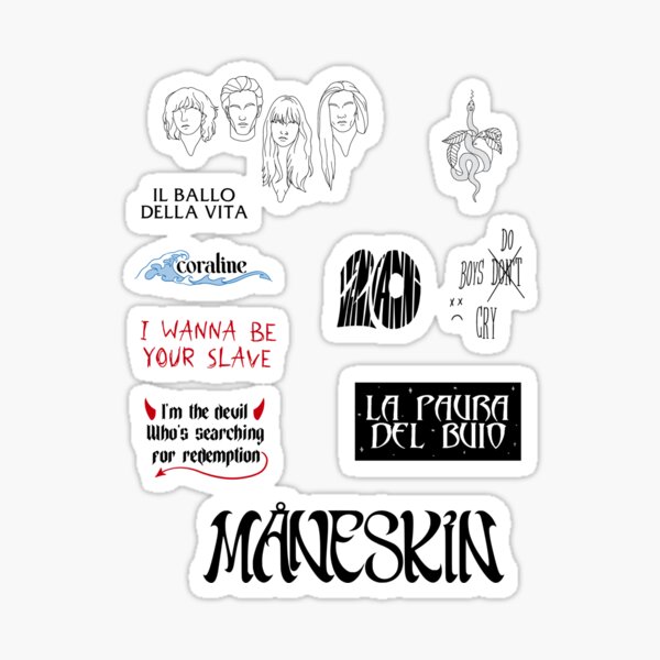 maneskin stickers Sticker