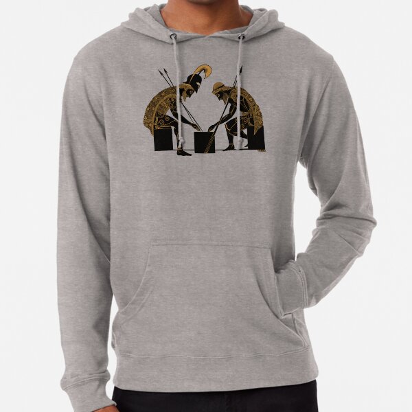 Achilles and Ajax (bronze) Lightweight Hoodie