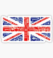 Wahrzeichen und Flagge A Sticker