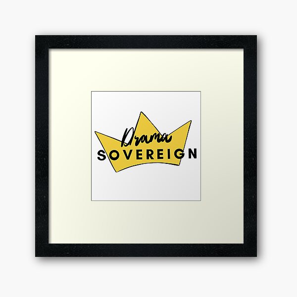 Vista previa del artículo con la obra «Drama Soberano con Corona», diseñado y vendido por sarahebedini.
