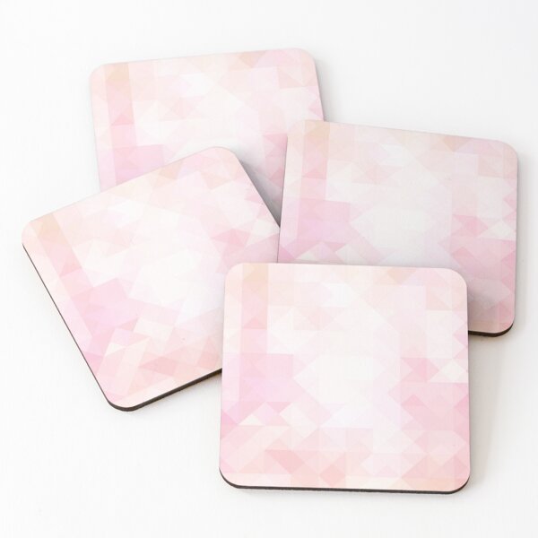 Item preview, abstract Pale Pink Geometric Triangle Design Pattern designed and sold by WearWolfDesigns.