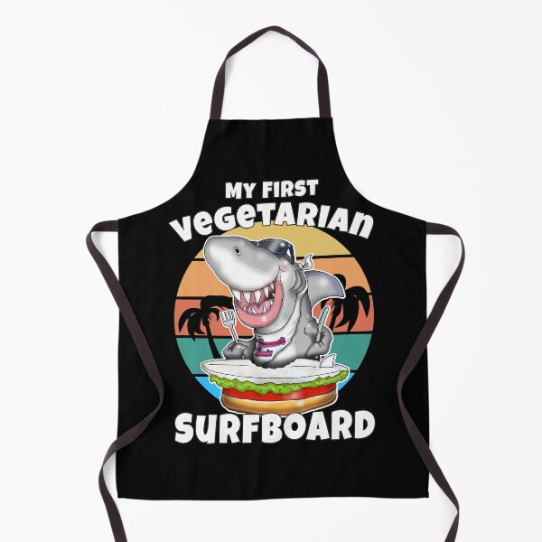 Item preview, My First Surfboard Funny Vegetarian Summer Surf designed and sold by Status71.